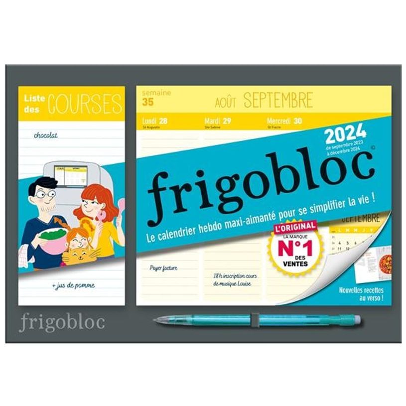 9782809683370-Mini frigobloc hebdomadaire : calendrier d'organisation familiale (édition 2024)-P_405151266_1-0