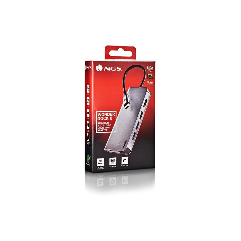 8435430621839-NGS WONDER DOCK 8 - Station d'accueil - USB-C - HDMI - 1GbE - USB 3.0-P_405151453_3-2