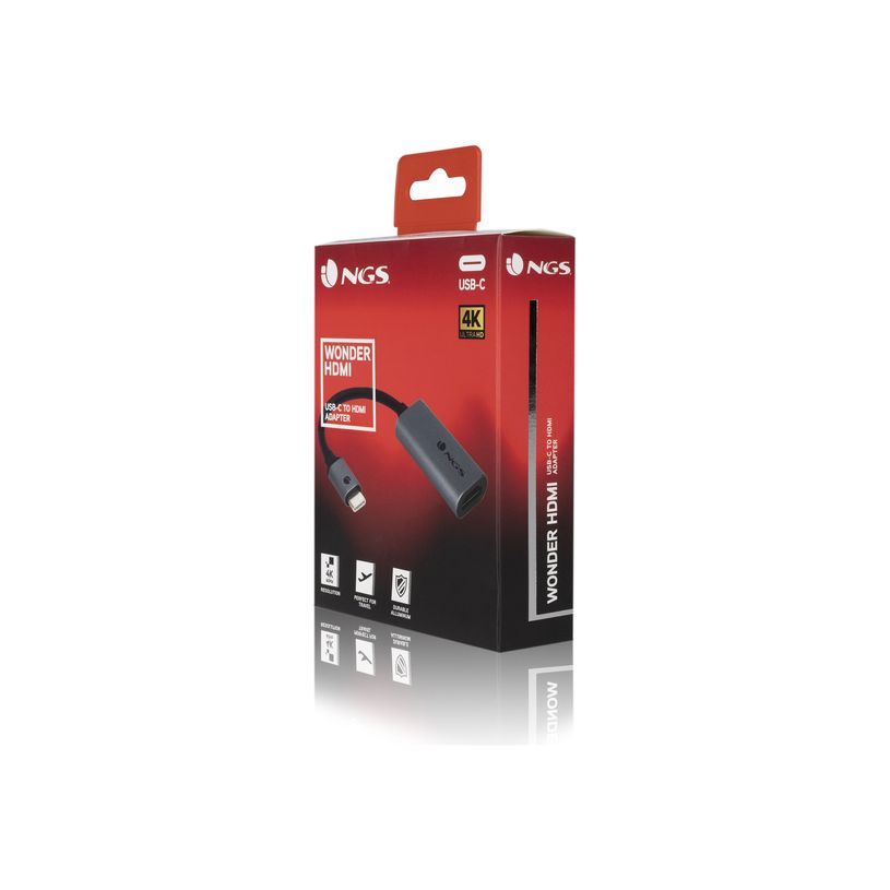 8435430618549-NGS - Adaptateur USB-C mâle vers HDMI femelle - 10 cm - noir-P_405151454_1-6