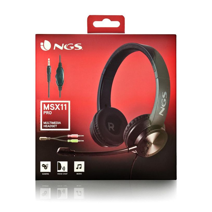 8435430620955-NGS MSX 11 Pro - Casque filaire avec micro - jack 3,5mm - noir-P_405151462_5-4