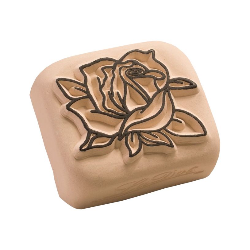 8718503973500-LaDot - Pierre pour tatouage éphémère - en céramique - taille L (4 x 5 cm) - lady rose-P_405151640_2-0