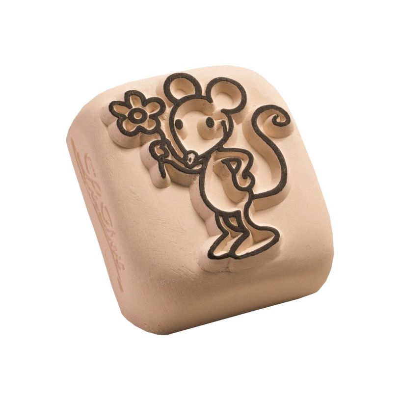 8718503973555-LaDot - Pierre pour tatouage éphémère - en céramique - taille L (4 x 5 cm) - souris -P_405151643_1-0