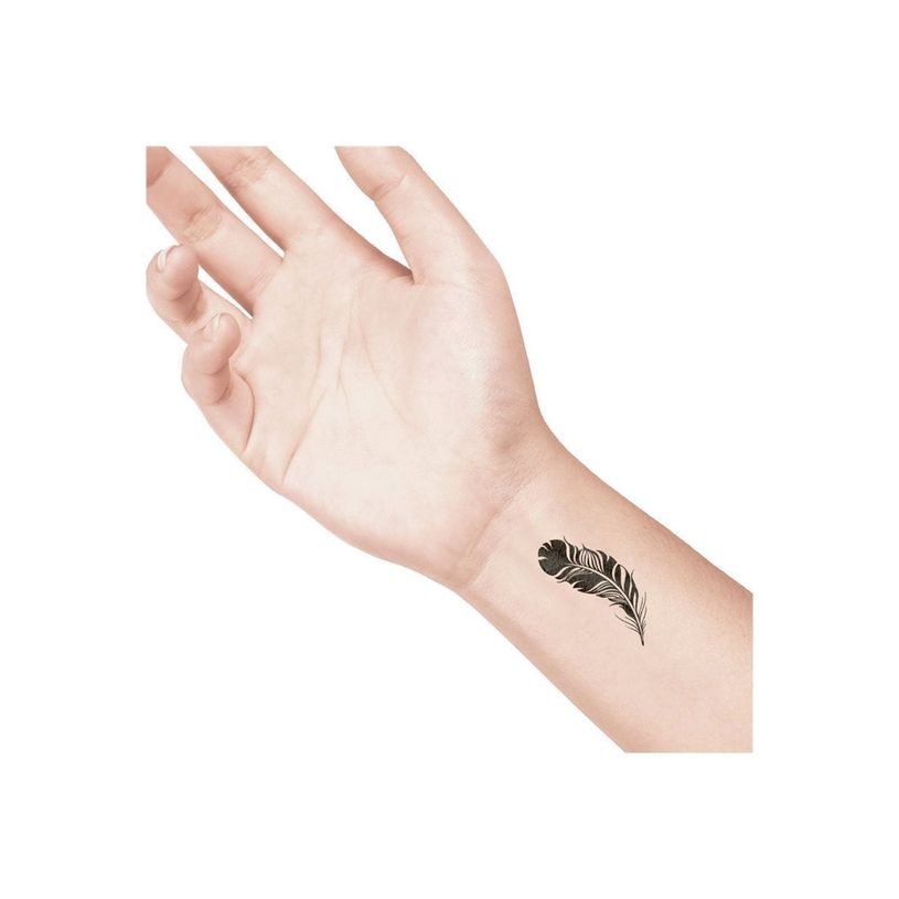 8718503972442-LaDot - Pierre pour tatouage éphémère - en céramique - taille M (2 x 4 cm) - plume -P_405151657_1-1