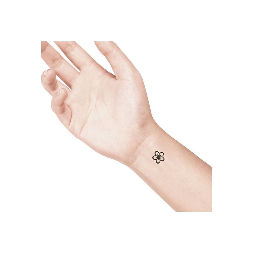 8718503971209-LaDot - Pierre pour tatouage éphémère - en céramique - taille S (2,2 x 2,2 cm) - fleur-P_405151687_2-1
