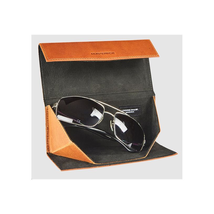 5413082195482-Maverick New Men - Étui a lunettes - pliable - cuir de vachette pleine fleur tanné vég