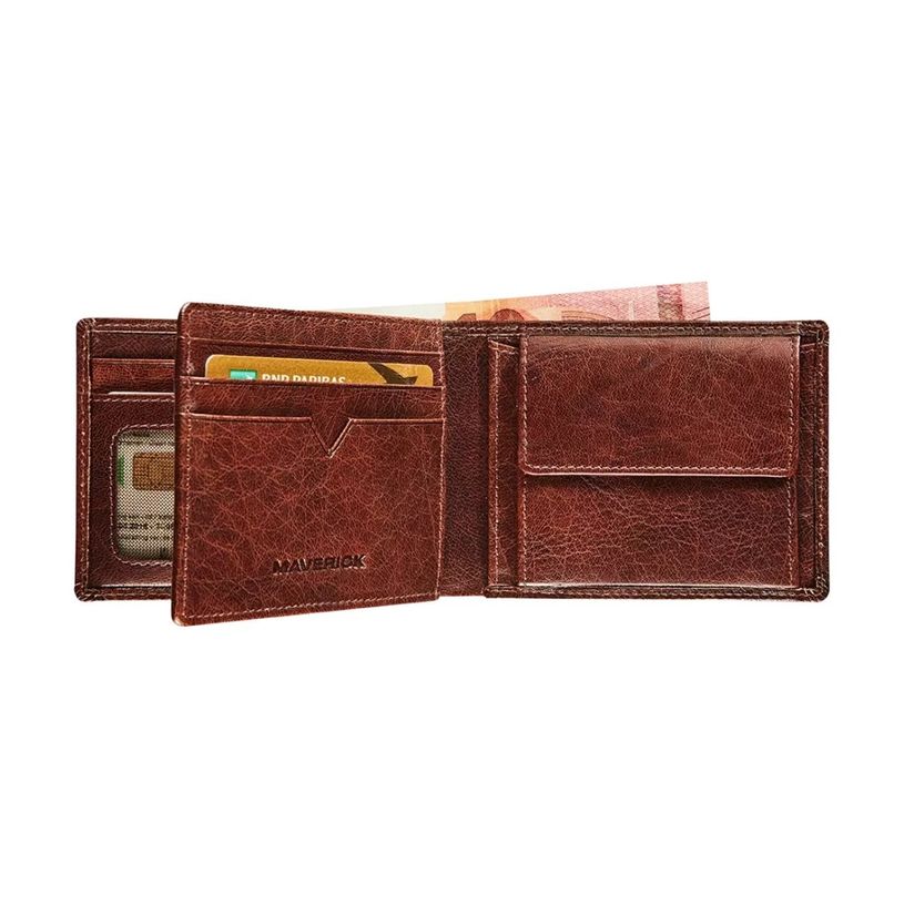 5413082194270-Maverick Rough Gear - Portefeuille - RFID, avec pochette à monnaie - cuir de buffle pleine fle-P_405151777_3-2
