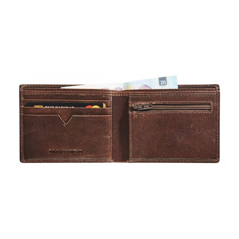 5413082195673-Maverick Rough Gear - Portefeuille - RFID, with zipper - cuir de buffle pleine fleur à ta-P_405151781_3-2