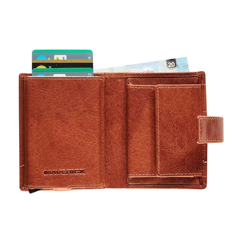 5413082194485-Maverick Rough Gear - Portefeuille - compact RFID - cuir de buffle pleine fleur à tannage-P_405151807_1-2