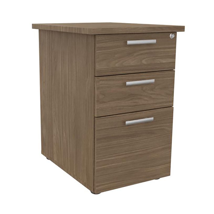 3253310442146-Caisson bout de bureau EXPRIM/LOFTER - L47 x P60 cm - imitation noyer--0