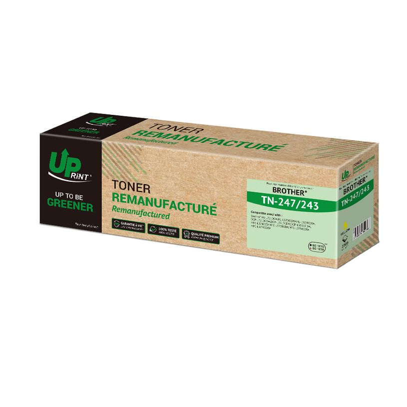 3584770892692-Cartouche laser remanufacturée Brother TN243 - jaune - Uprint--0