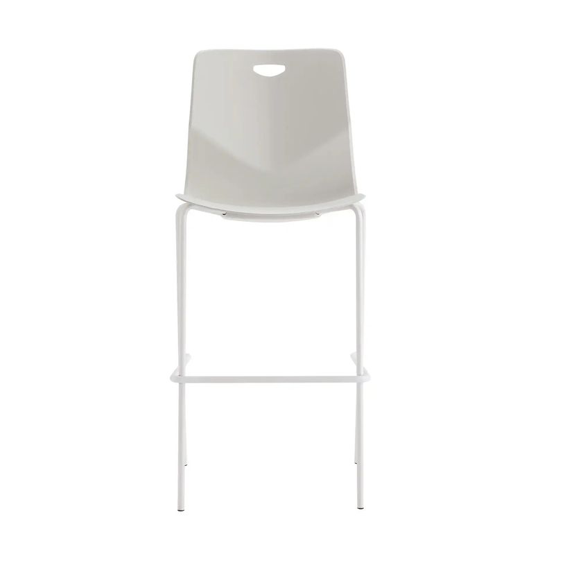 3760185020282-Tabouret haut TECSUP - 4 pieds blancs - coque blanche--1