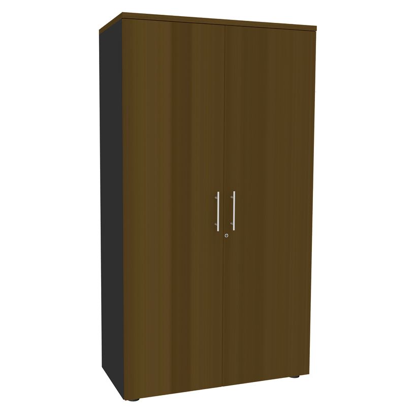 3253310333451-Armoire haute EXPRIM/LOFTER/LEVEL - H180 x L80 x P47 - 2 portes - Corps anthracite - Dessu-P_405152130_1-0