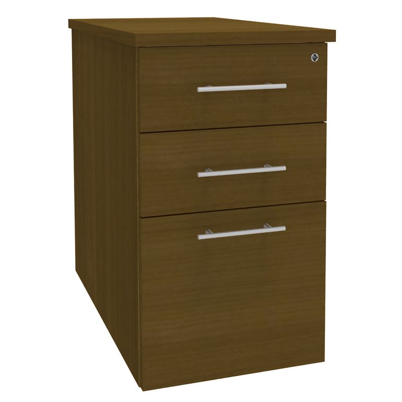 3253310191679-Caisson bout de bureau IRIS - L43 x P80 cm - imitation noyer-P_405152223_1-0