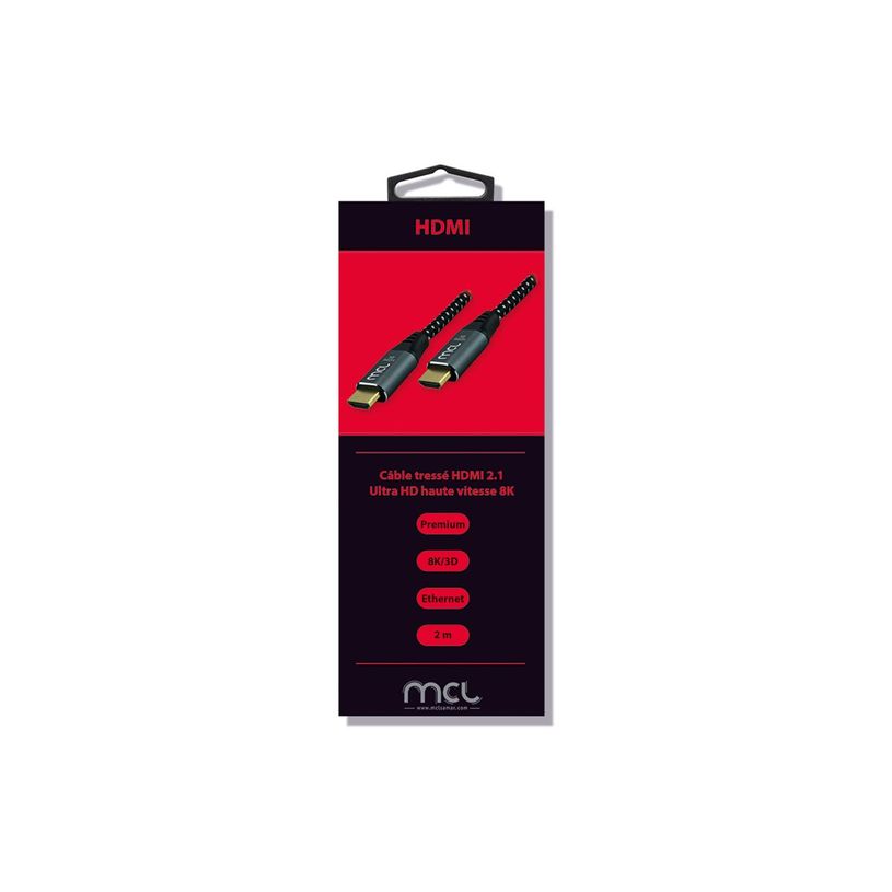 3700224767402-MCL Samar - Câble HDMI mâle pour HDMI mâle - 2 m - gris, noir -P_405152372_1-1