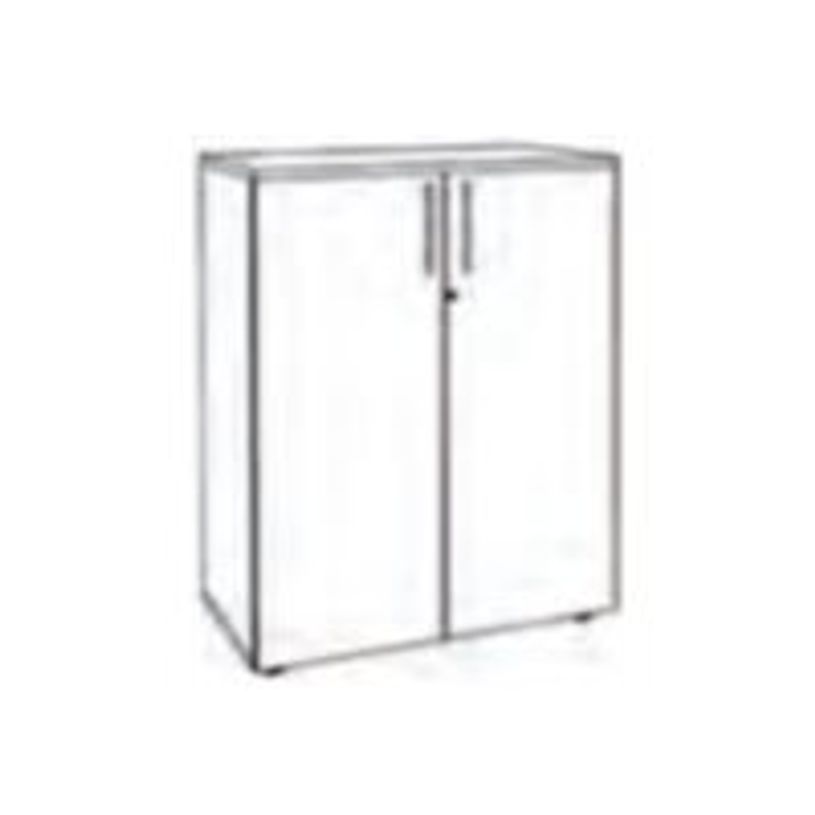3253310231986-Armoire mi-haute IDRA/DUAL - L80 x H102 x P47 - 2 portes - 2 tablettes métal pour DS - Corps anthr-P_405152471_2-4