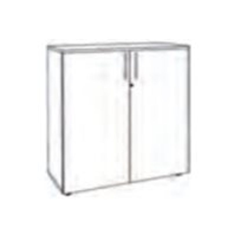 3253310233485-Armoire mi-haute IDRA/DUAL - L80 x H102 x P47 - 2 portes - 2 tablettes métal pour DS - Corps -P_405152472_2-4