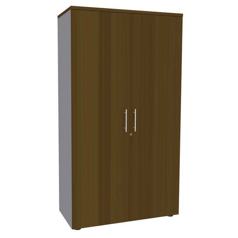 3253310338418-Armoire haute IDRA/DUAL - H180 x L80 x P47 - 2 portes - Corps alu - Portes et dessus imita-P_405152524_1-0