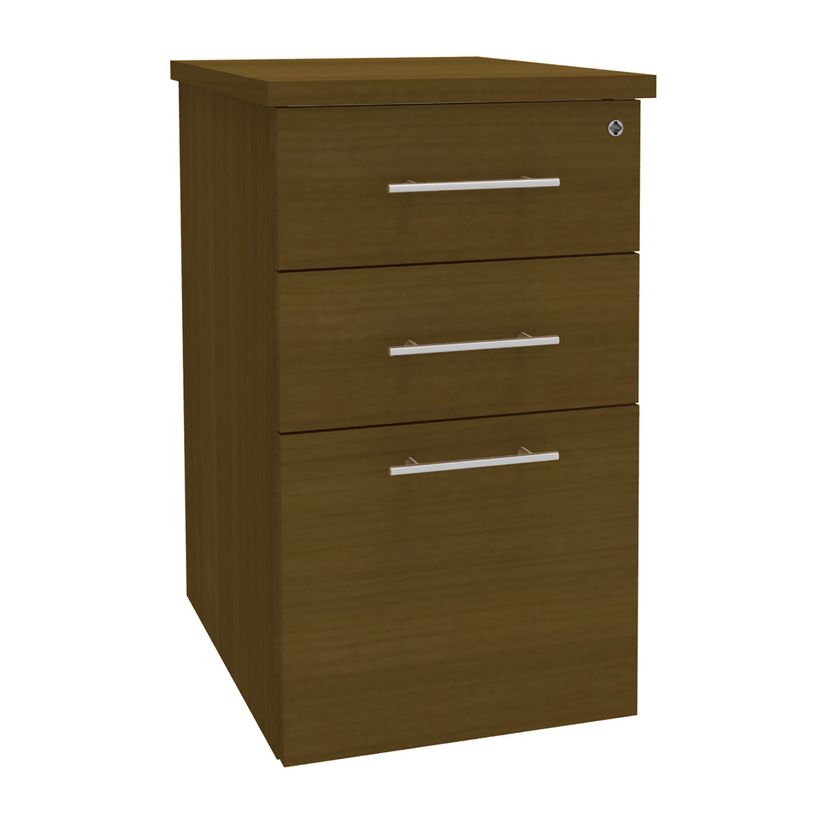 3253310478251-Caisson bout de bureau IDRA/DUAL - L47 x P60 cm - imitation noyer-P_405152525_1-0