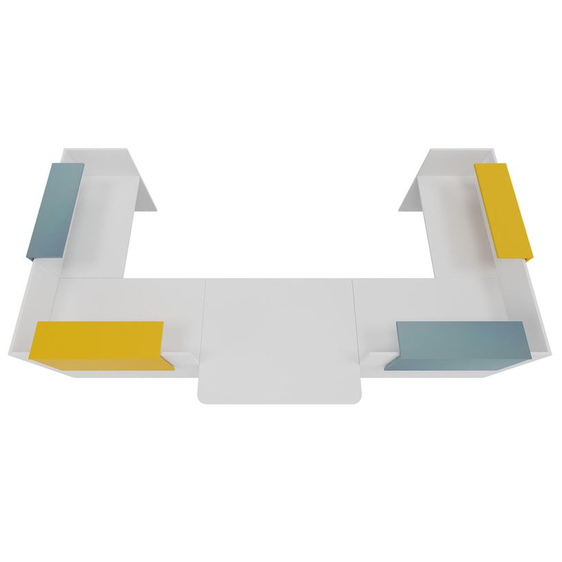 3253310542860-Banque d'accueil OLA - Ensemble composé de modules hauts(x2) + PMR + retours (x2) + tablettes (x2) jaune + (x2) bleu - -P_405152537_3-2