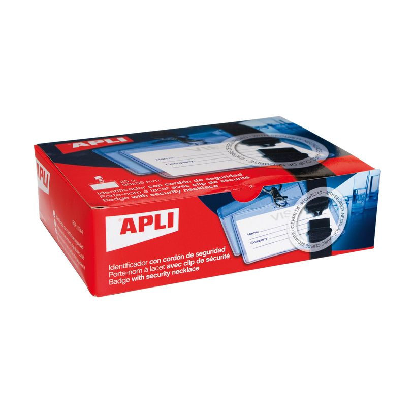 8410782117445-Apli Agipa - 25 Portes-badge avec cordon - 90 x 56 mm - transparent-P_405152573_1-1