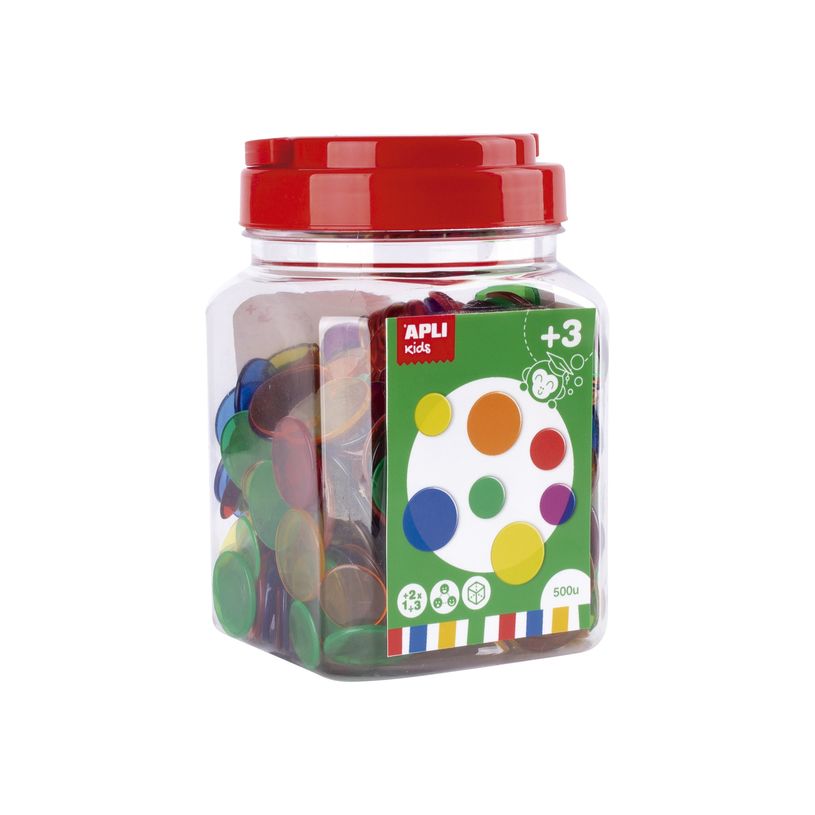 8410782174950-Apli Kids - 500 jetons transparents - couleurs assorties-P_405152596_1-0