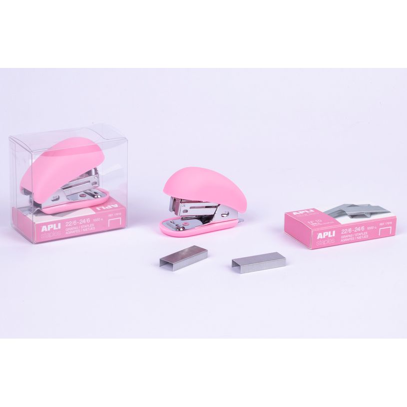 8410782184089-Apli Nordik - Agrafeuse 24/6 - rose pastel-P_405152615_1-0