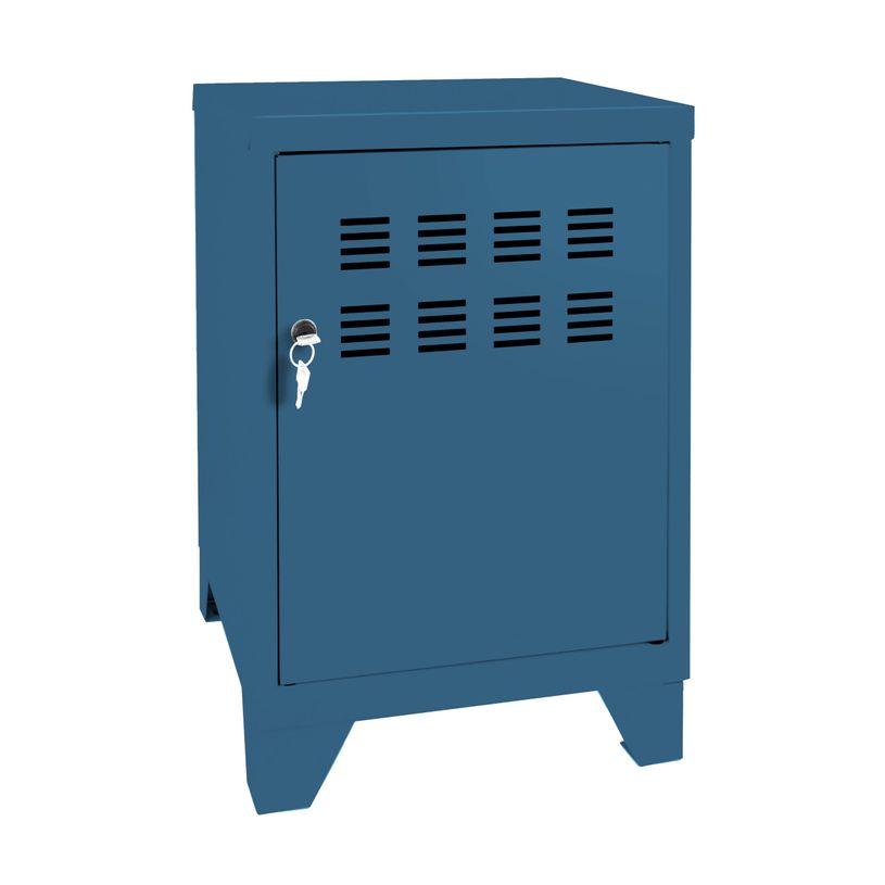 3219090955023-Mini casier Pierre Henry - L40xH59xP40 cm -  1 tablette - Bleu-P_405152697_1-0