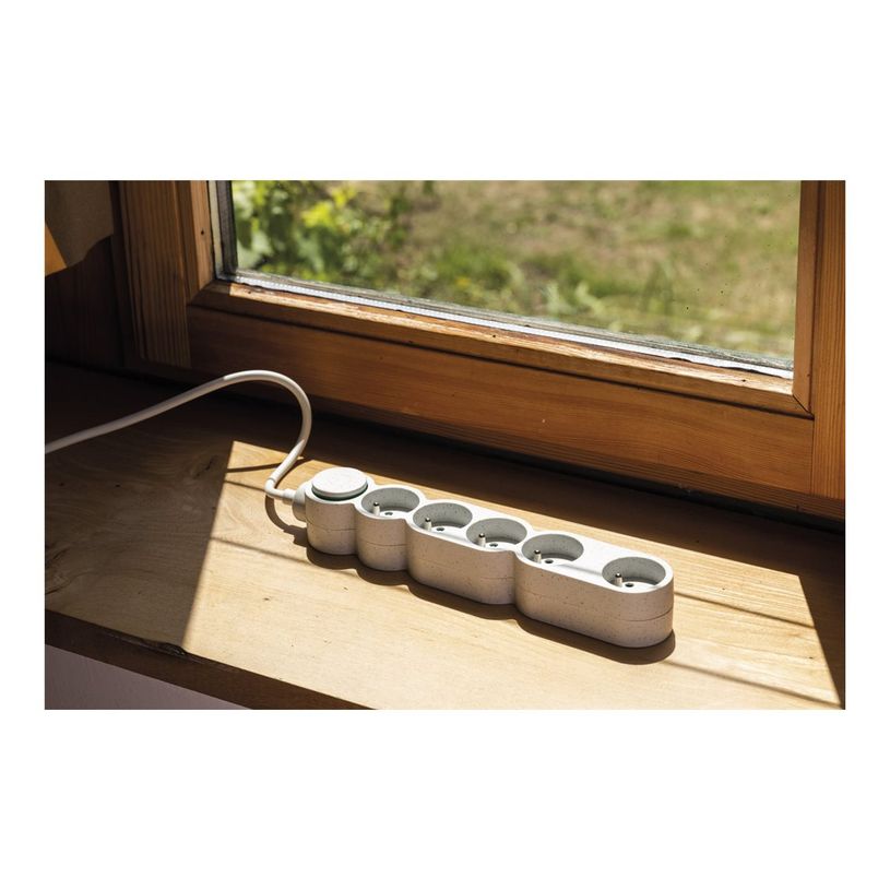 3545411896523-Zenitech - Multiprise - Eco-responsible - 5 Prises - 2P+T -  Home Green - Blanc-P_405152734_2-1