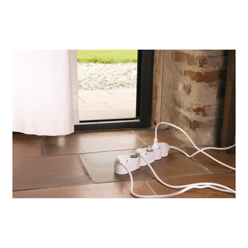 3545411896523-Zenitech - Multiprise - Eco-responsible - 5 Prises - 2P+T -  Home Green - Blanc-P_405152734_3-3