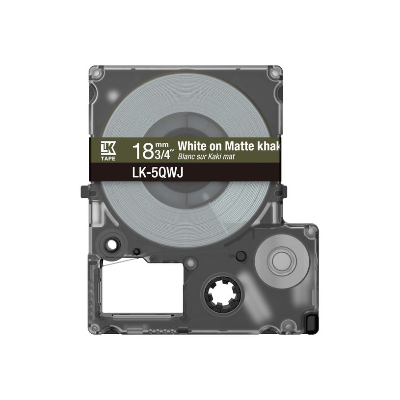 8715946713786-Epson LabelWorks LK-5QWJ - Blanc sur kaki mat - rouleau (1,8 cm x 8 m)-P_405152797_1-0