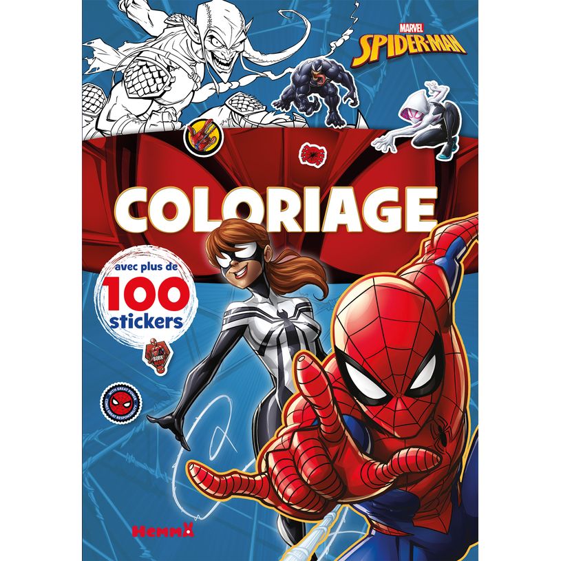 9782508049552-Marvel Spider-Man - Coloriage avec plus de 100 Stickers-P_405153133_1-0