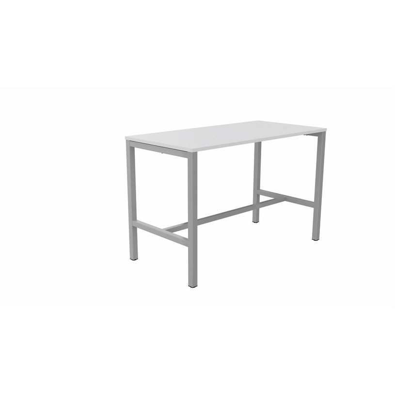 3617350003185-Table de réunion haute ARIAL - L160 x P80 x H104,5 cm - plateau blanc - pieds gris-P_405153491_1-0