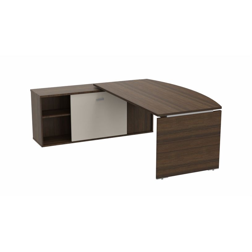 3617350000894-Bureau manager MOKA - L202 x P180 cm - avec console retour - plateau arqué - imitation no-P_405153612_1-0