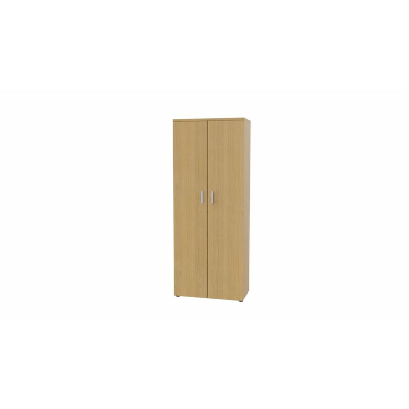 3617350001792-Armoire haute MOKA - 2 portes - L80 x P43,2 x H202,1 cm - imitation chêne clair - poigné-P_405153624_1-0