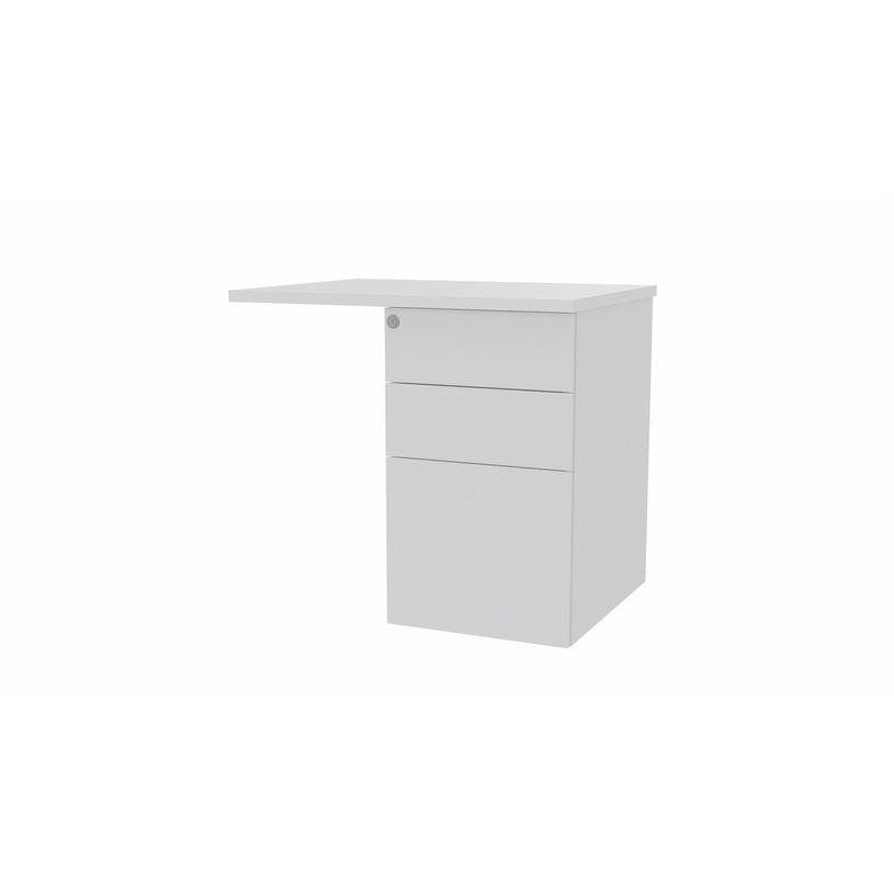 3617350004854-Retour sur caisson bout de bureau CONECT - L80 x P60 cm - plateau blanc - pieds blancs-P_405153676_1-0