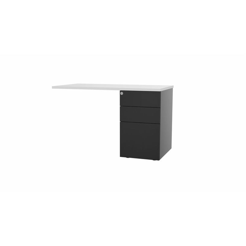 3617350004779-Retour sur caisson bout de bureau CONECT - L120 x P60 cm - plateau blanc - pieds noirs-P_405153684_1-0