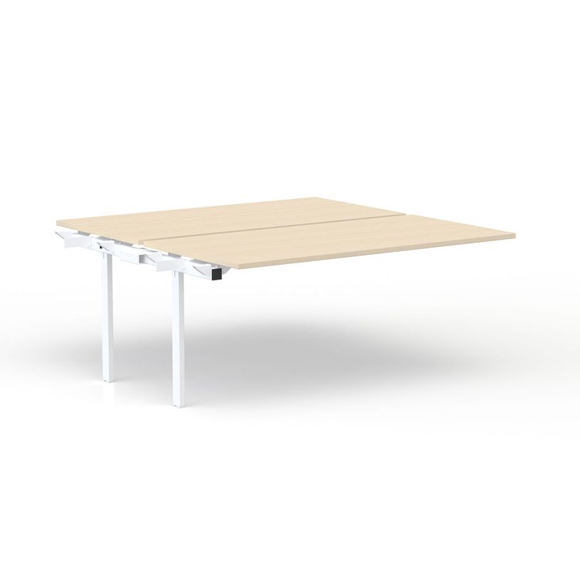 3617350005240-Bureau Bench CONECT - plan suivant - L140 x P165 cm - plateau imitation érable - pieds bl-P_405153718_1-0