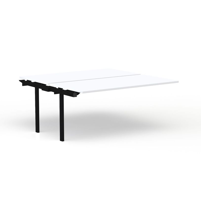 3617350005134-Bureau Bench CONECT - plan suivant - L160 x P165 cm - plateau blanc - pieds noirs-P_405153729_1-0