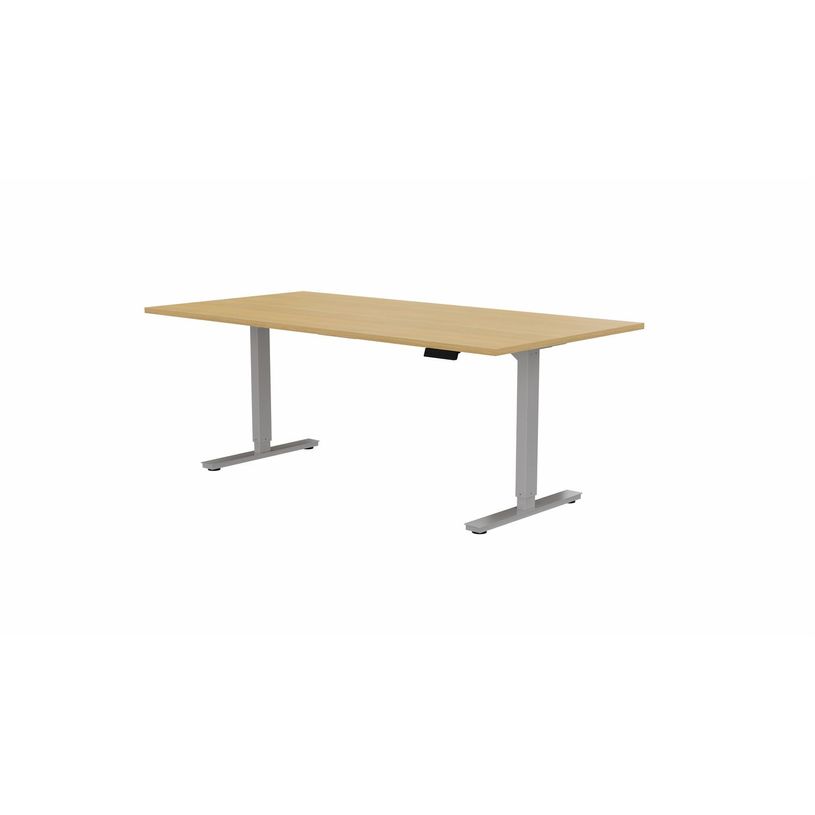 3617350004106-Table de réunion assis/debout AXEL - réglage électrique - L200 x P100 cm - plateau imita-P_405153807_1-0