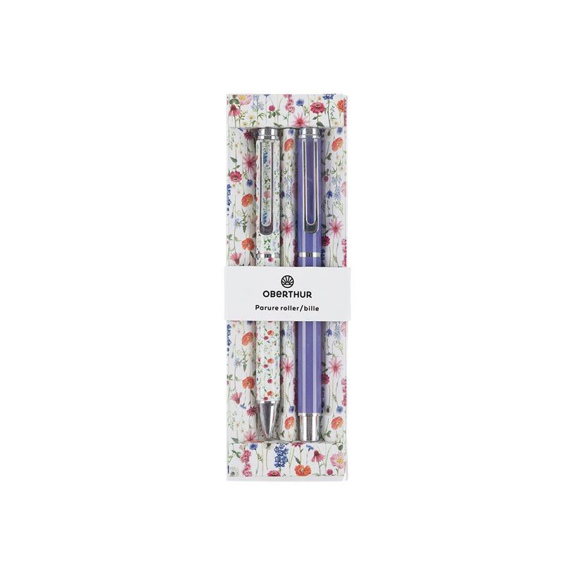 3664447158709-Oberthur Carmen - Parure de stylo à bille et roller - lavande-P_405153928_1-1