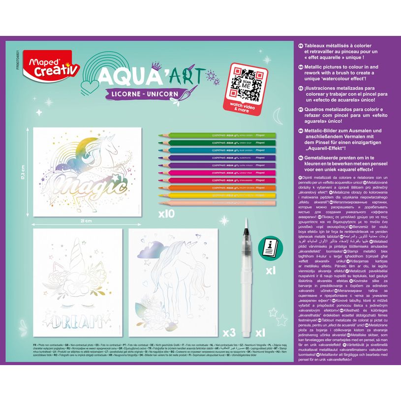 3154149070480-MAPED CREATIV - Peinture AQUA ART - LICORNE--3