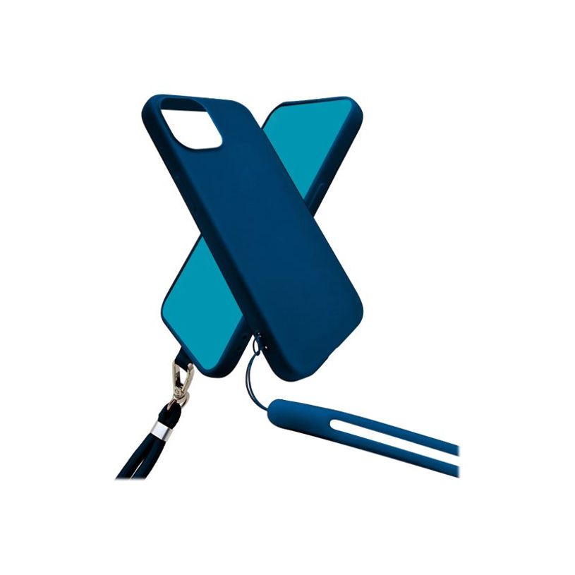 0404051540407-JAYM POP - Coque de protection + tour de cou + dragonne pour Galaxy A54 5G - bleu -P_405154040_1-0