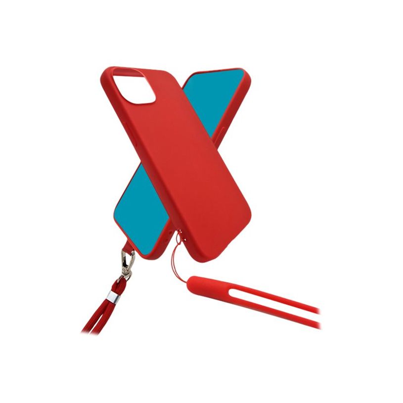 3701263522021-JAYM POP - Coque de protection + tour de cou + dragonne pour Galaxy A54 5G - rouge -P_405154042_1-0