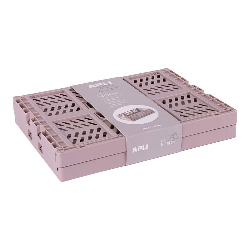 8410782195566-Apli Up North - 2 bacs de rangement pliables - beige-P_405154114_1-0