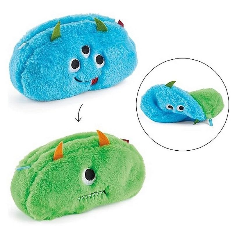 8422593164259-Back2Fun Cosy Monsters - Trousse - réversible - monstre-P_405154328_2-1