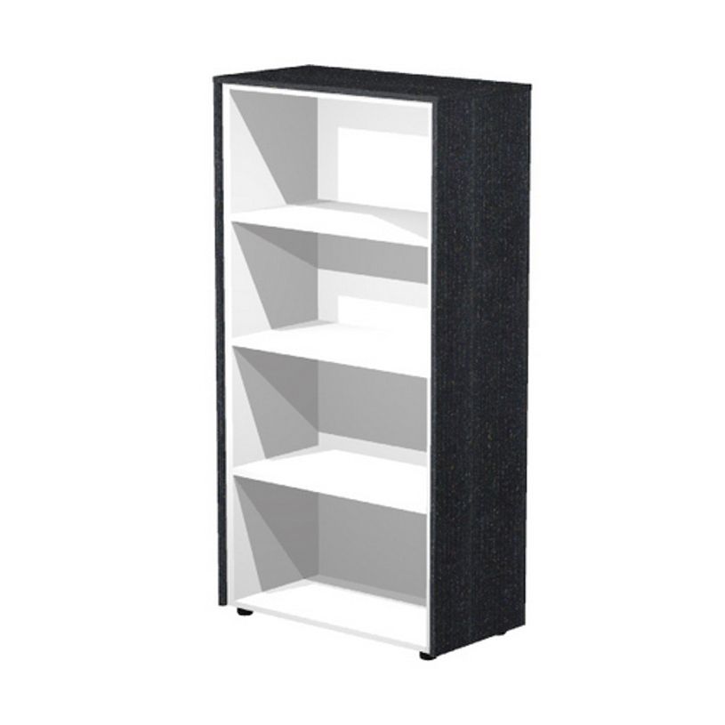 7331920003035-Bibliothèque haute Flora - L82,8xP43xH158,2 cm - 3 étagères - frêne noir-P_405154432_1-0