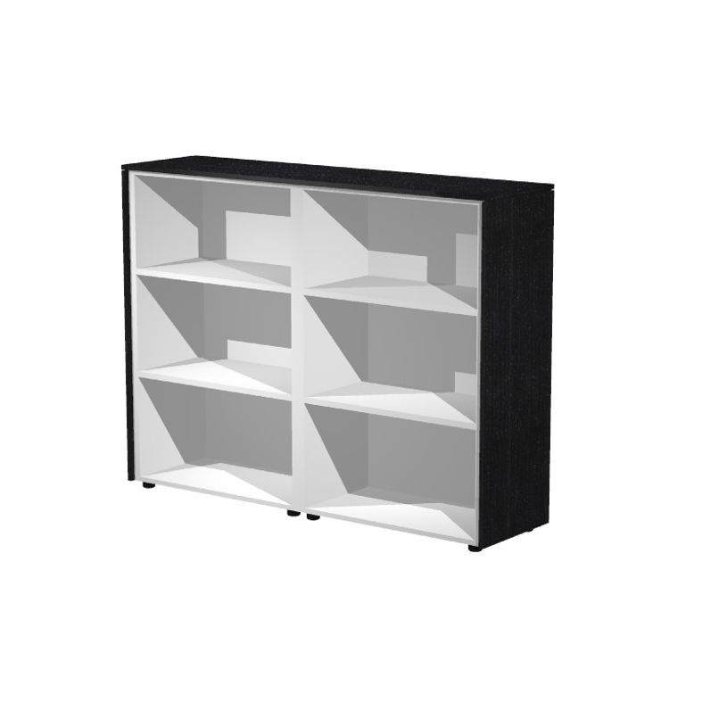 7331920003370-Armoire haute double Flora - L162,8xP43xH119,8 cm - portes mélaminés - 4 étagères - fr-P_405154476_2-1