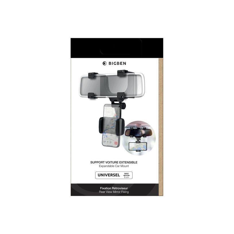 3571211480648-BigBen CONNECTED - Support de voiture pour smartphone ajustable sur rétroviseur - noir-P_405154586_1-2
