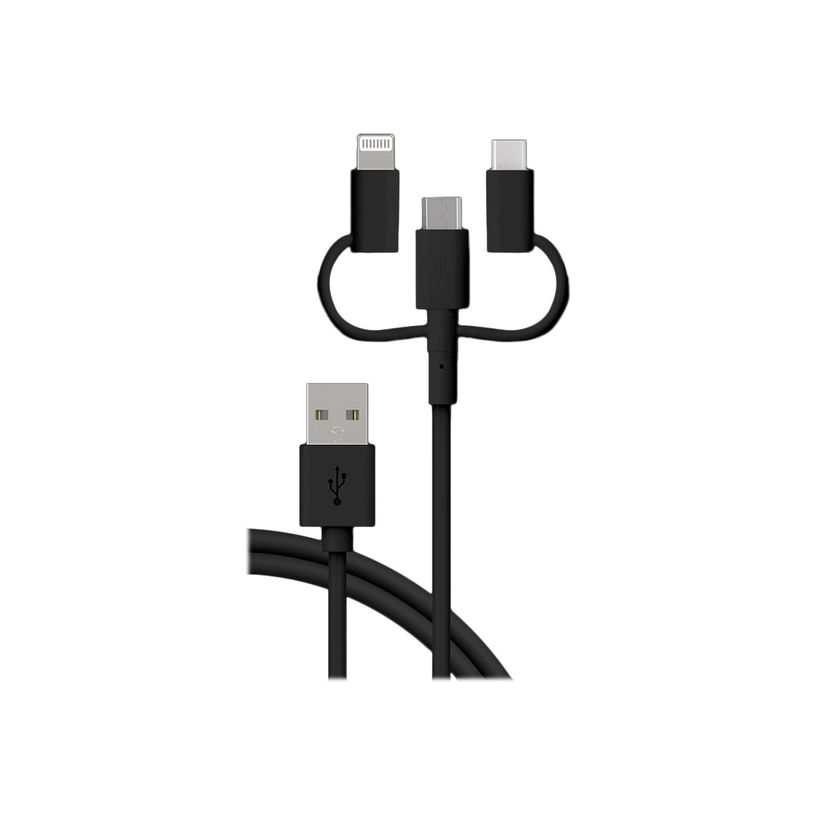 3571211472773-Bigben Connected - Câble 3 en 1 USB A/micro USB & USB C & Lightning - 1.2 m - noir-P_405154588_2-0