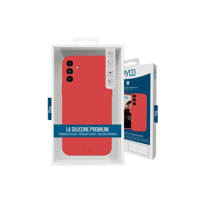 3701263522441-JAYM CLASSIC - coque de protection pour  Galaxy A54 5G - rouge-P_405154926_2-1